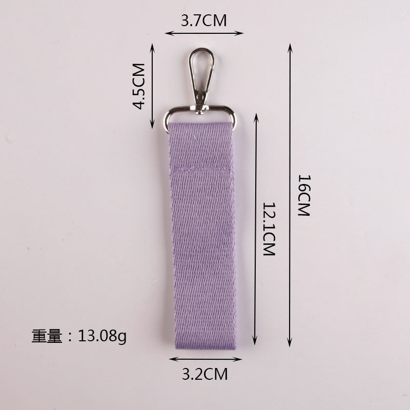 Wholesale Korean version ins style pure color canvas keychain